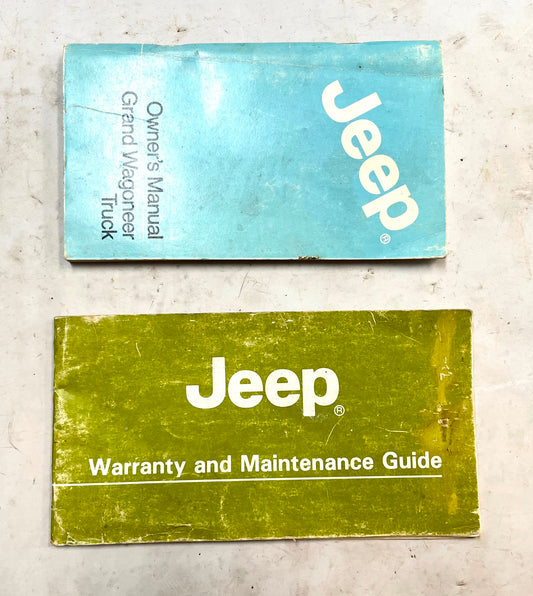 84 Jeep Grand Wagoneer Truck Owners Manual Warranty and Maintenance  Guide