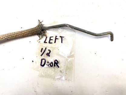 Jeep YJ Wrangler driver side HALF door rods 87 88 89? NO KEY LOCK handle rod