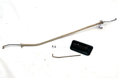 Jeep YJ Wrangler driver side HALF door rods 87 88 89? NO KEY LOCK handle rod