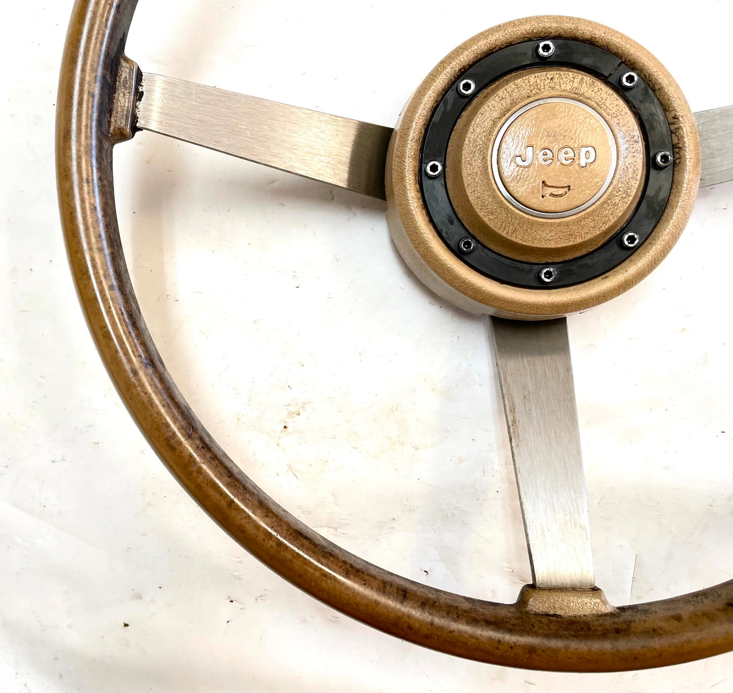 Jeep Steering Wheel YJ Wrangler FACTORY CJ5 CJ7 CJ8 Tan FREE SHIPPING