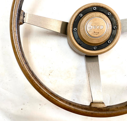 Jeep Steering Wheel YJ Wrangler FACTORY CJ5 CJ7 CJ8 Tan FREE SHIPPING