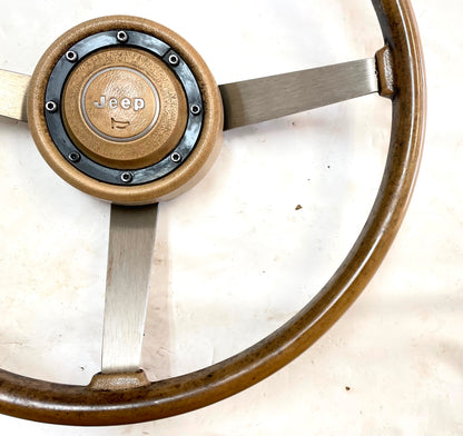 Jeep Steering Wheel YJ Wrangler FACTORY CJ5 CJ7 CJ8 Tan FREE SHIPPING