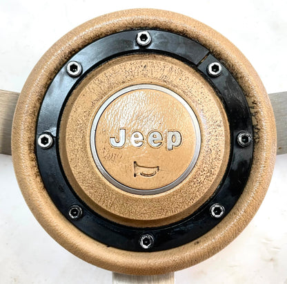 Jeep Steering Wheel YJ Wrangler FACTORY CJ5 CJ7 CJ8 Tan FREE SHIPPING
