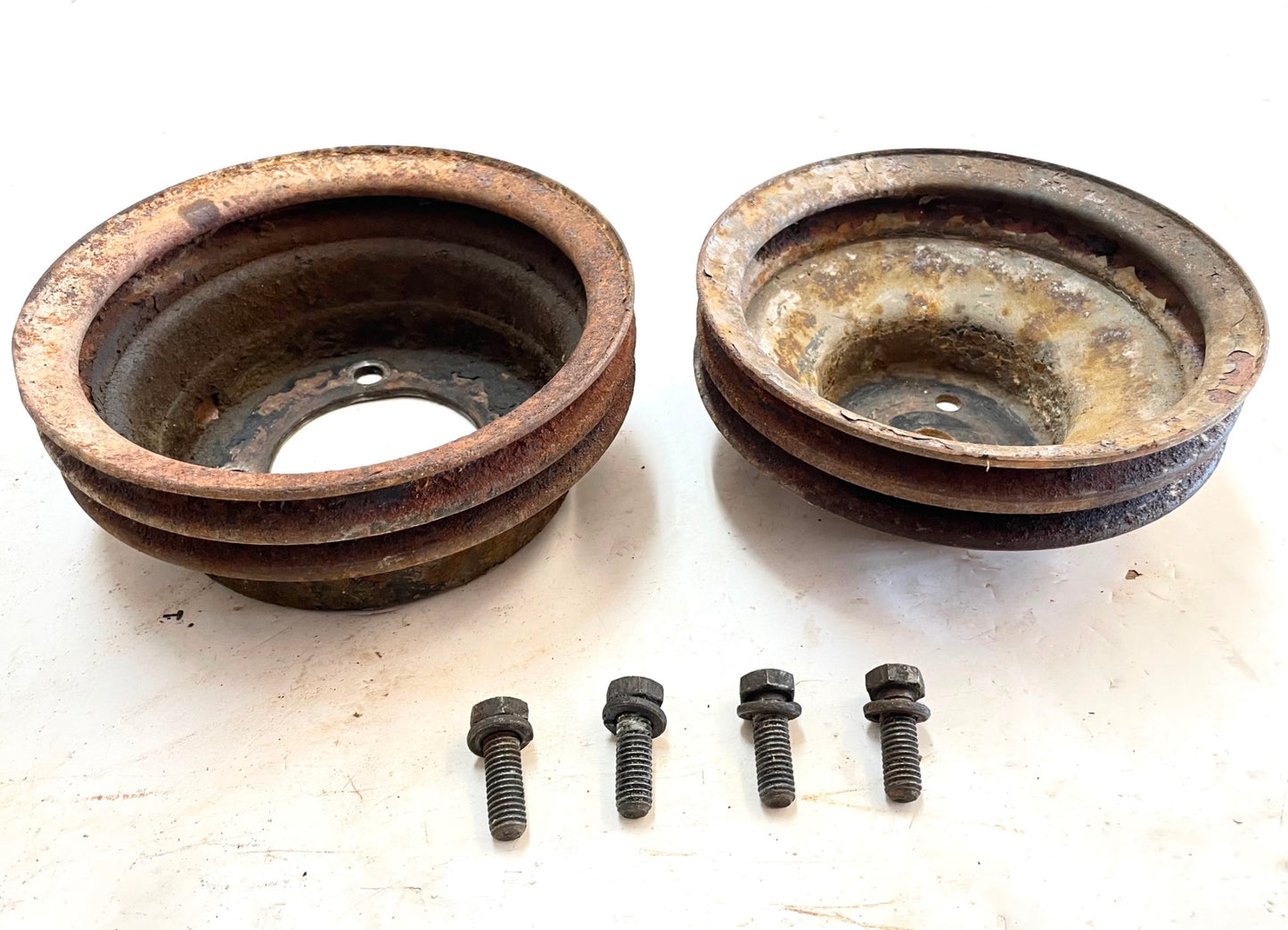 AMC Jeep V8 pulley set fan crank 304 CJ5 CJ7 2 groove 3228284