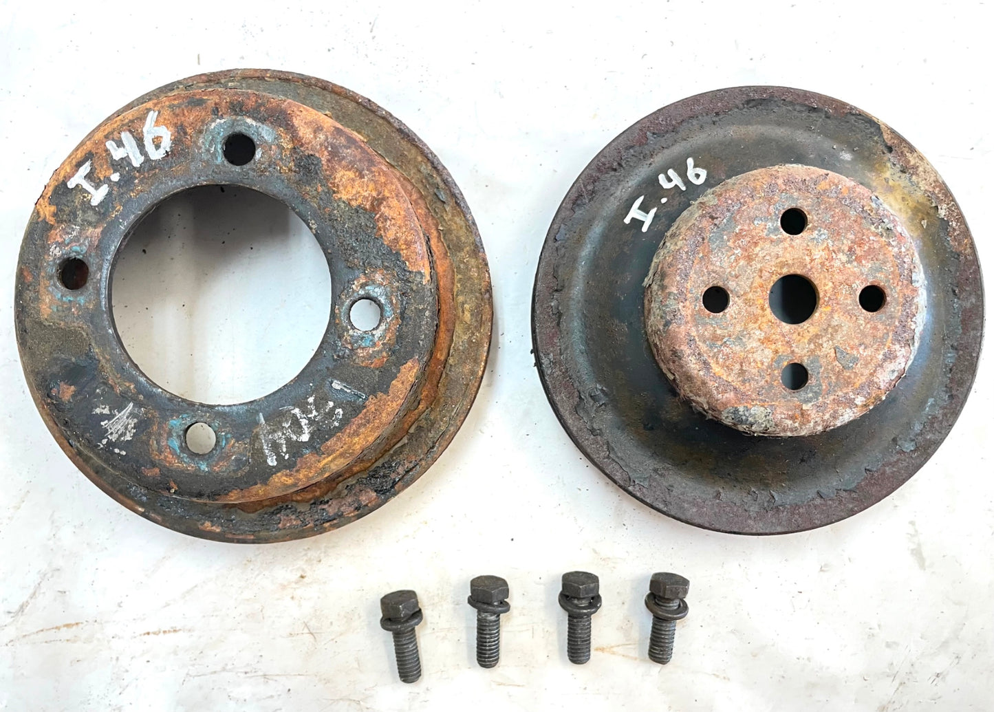 AMC Jeep V8 pulley set fan crank 304 CJ5 CJ7 2 groove 3228284
