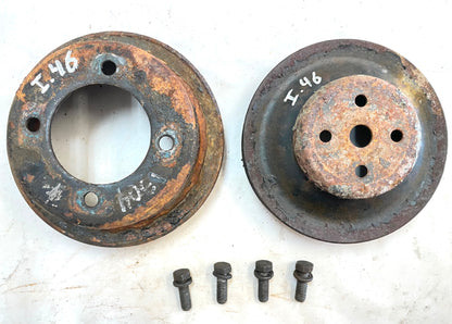 AMC Jeep V8 pulley set fan crank 304 CJ5 CJ7 2 groove 3228284