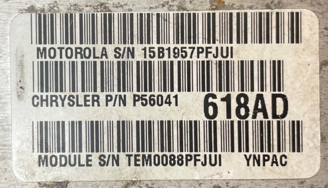 ¡Computadora de transmisión manual de cuatro cilindros con ECM 2.5 para Jeep TJ 98, P56041618AD, Wrangler!