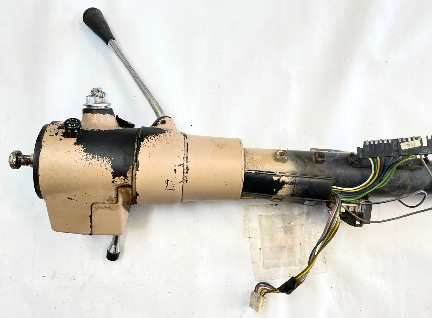 Jeep YJ Tilt Automatic Steering Column trim tan 87-95 Wrangler READ AD