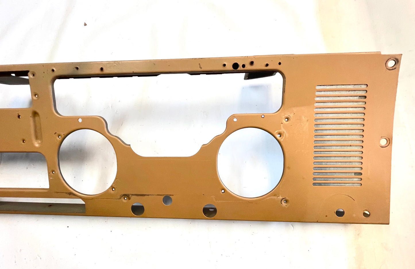 Jeep YJ metal dash gauge panel tan fits 87-95 Wrangler Factory FREE SHIPPING
