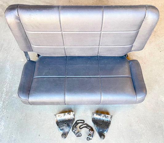 Jeep TJ Wrangler back Seat with brackets Dark Grey factory folding rear