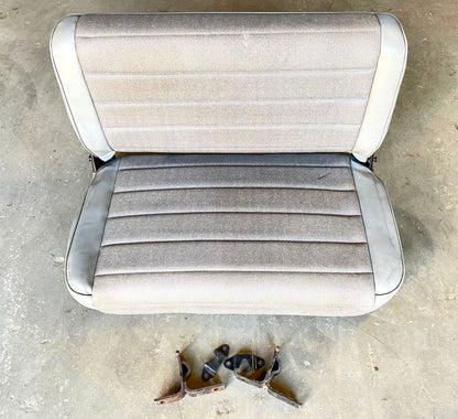 Jeep YJ Wrangler back seat with brackets factory folding CJ7 grey fold & tumble