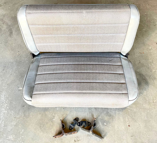 Jeep YJ Wrangler back seat with brackets factory folding CJ7 grey fold & tumble