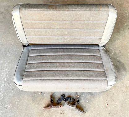 Jeep YJ Wrangler back seat with brackets CJ7 grey fold n tumble factory folding