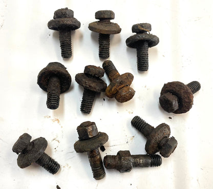 Jeep YJ Wrangler 4.0 six cylinder intake exhaust manifold bolts FREE SHIPPING