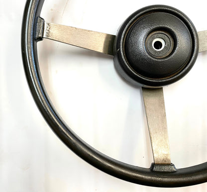 Jeep YJ steering wheel Wrangler CJ5 CJ7 CJ8 OE Factory Dark Grey FREE SHIP