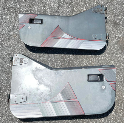 Jeep Wrangler Half Doors YJ CJ7 Factory Steel Door grey fits 81-95