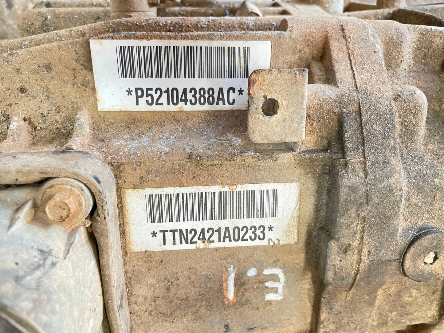 Jeep Wrangler TJ NV3550 manual Transmission 52104388AC five speed 4.0 six cyl.