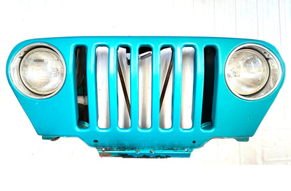 Jeep TJ Grill Headlights 97-06 Jade Blue Grille Wrangler FREE SHIPPING