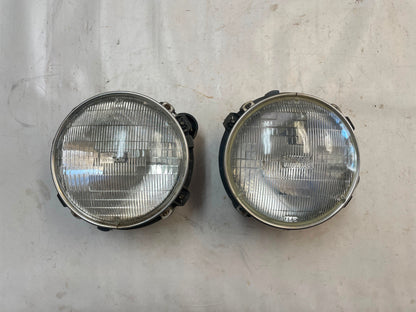 Jeep TJ Wrangler Head Light Buckets chrome retainers bulbs adjusters Left Right