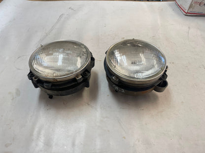 Jeep TJ Wrangler Head Light Buckets chrome retainers bulbs adjusters Left Right