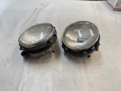 Jeep TJ Wrangler Head Light Buckets chrome retainers bulbs adjusters Left Right