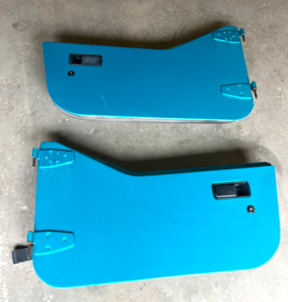 Jeep TJ Wrangler half doors Jade left right door fits 97-06 mist grey panels
