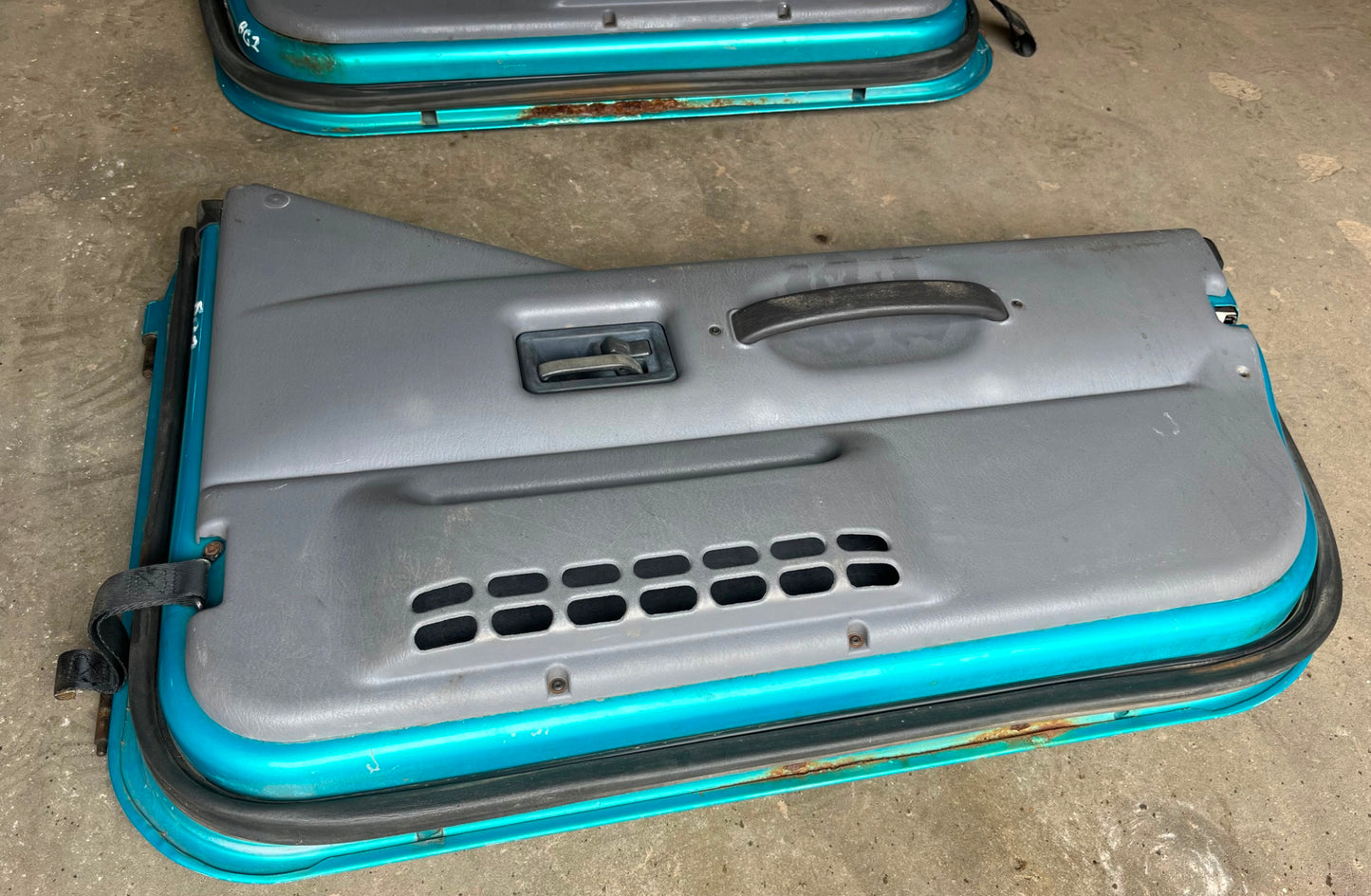 Jeep TJ Wrangler half doors Jade left right door fits 97-06 mist grey panels