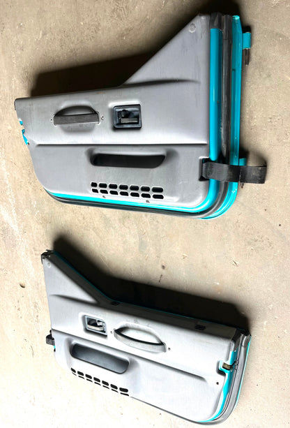 Jeep TJ Wrangler half doors Jade left right door fits 97-06 mist grey panels