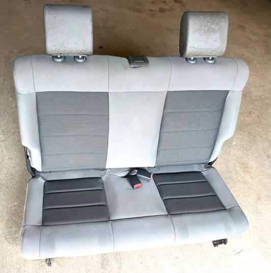 Jeep JK Wrangler back Seat 2 DOOR Grey factory folding rear 2007-2010 head rest