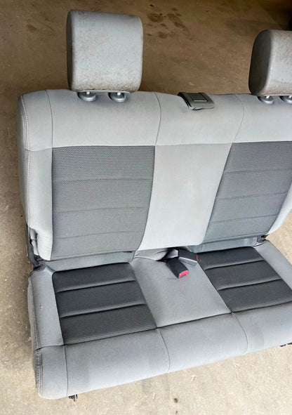 Jeep JK Wrangler back Seat 2 DOOR Grey factory folding rear 2007-2010 head rest