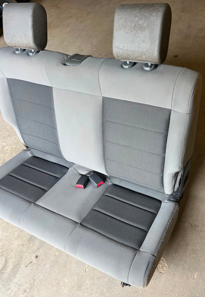 Jeep JK Wrangler back Seat 2 DOOR Grey factory folding rear 2007-2010 head rest