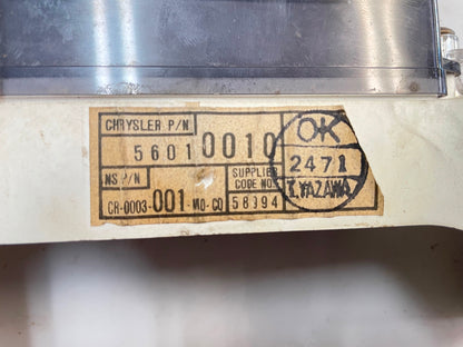 Jeep YJ Wrangler gauge cluster speedometer tachometer 135,783 gauges 92 93 94 95