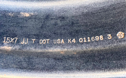 Jeep 15" x 7" steel wheel YJ XJ MJ TJ Wrangler Cherokee Comanche FREE SHIPPING