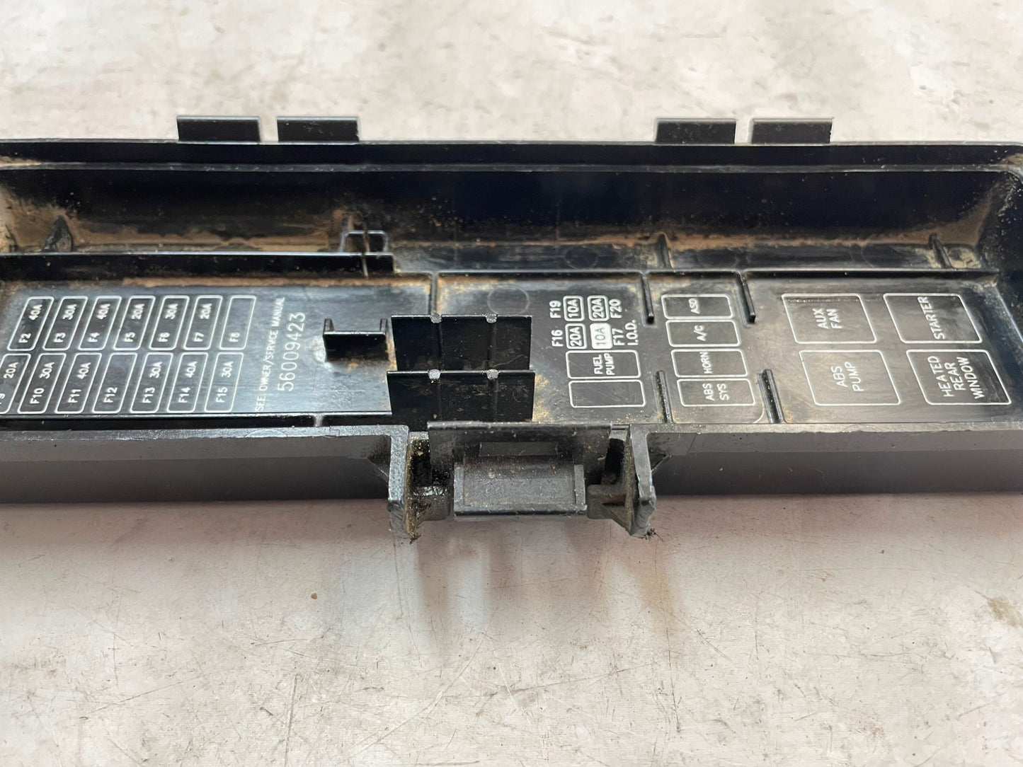 97-00 Jeep TJ Engine Fuse Box Cover Power Distribution Center 56009423 Wrangler