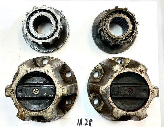 Jeep 6 bolt locking hubs CJ CJ5 CJ7 27 spline dana 30 front axle FREE SHIP