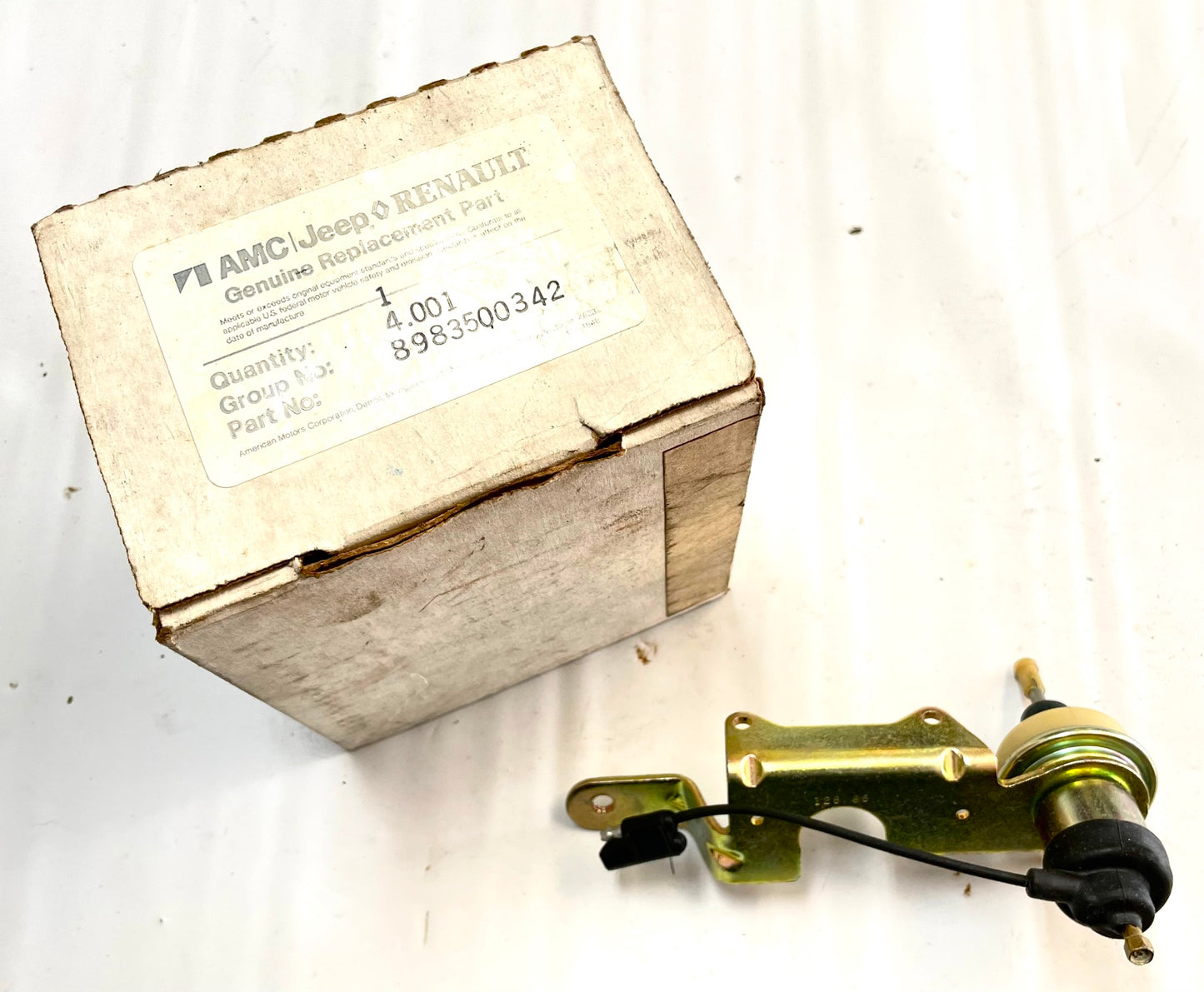 Jeep CJ7 CJ5 Carburetor Idle Stop Vacuum Solenoid 8983500342 YJ Wrangler 2.5 4.2