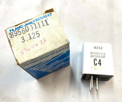 AMC JEEP NOS Horn Relay 895601111 J10 J20 New Old Stock C4