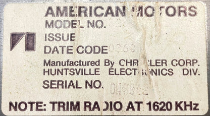 AMC Jeep NOS AM radio with knobs American Motors
